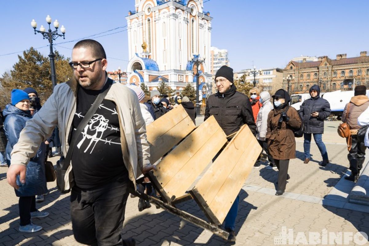 «Перевороту» в гордуме – нет»? Несогласные хабаровчане снова вышли на митинг